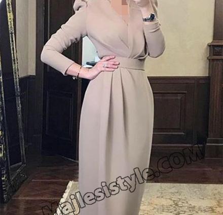 عکس لباس مجلسی پیراهن بلند پوشیده