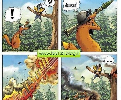 عکس فارسی چهارم روباه و زاغ