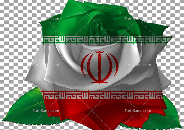 عکس پرچم ایران با گل