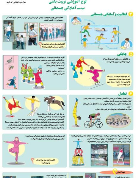 عکس کتاب تربیت بدنی هفتم