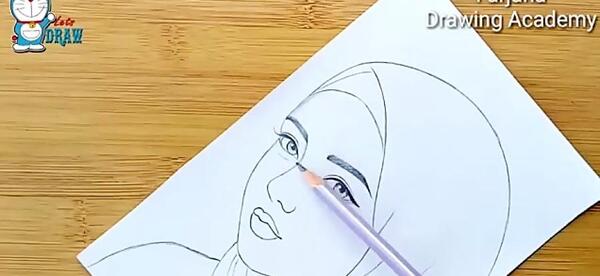 عکس نقاشی هنری دختر