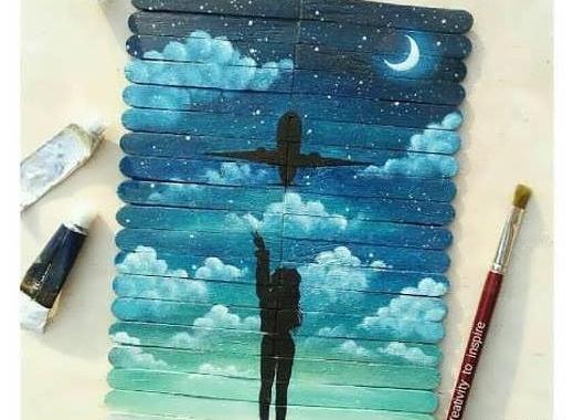 عکس نقاشی هنری دختر