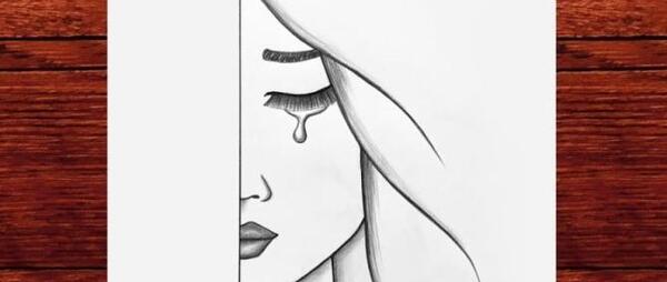 عکس نقاشی هنری دختر