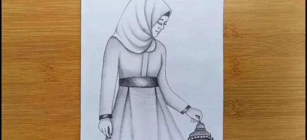 عکس نقاشی هنری دختر