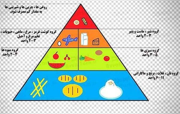 عکس هرم غذایی ایران