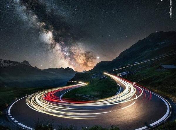 عکس طبیعت زیبا شب