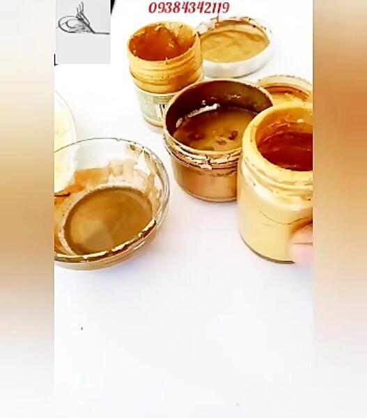 عکس ترکیب رنگ ها با گواش