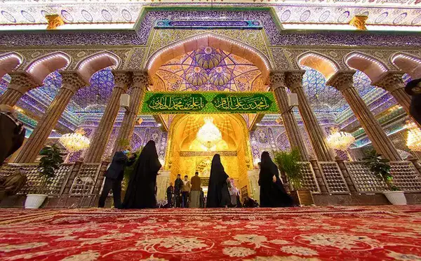 عکس امام حسین نماز