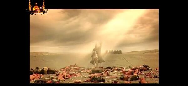 عکس امام حسین نماز
