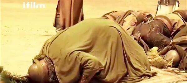 عکس امام حسین نماز