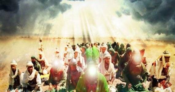 عکس امام حسین نماز
