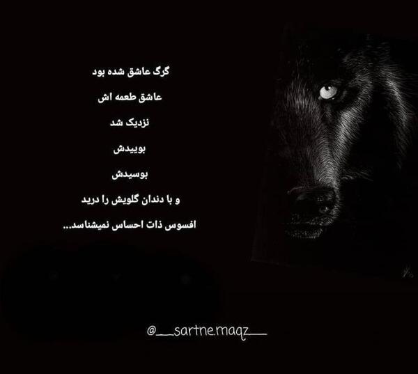 عکس نوشته پروفایل گرگ