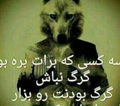 عکس نوشته پروفایل گرگ