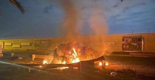 عکس حاج قاسم سلیمانی هنگام شهادت