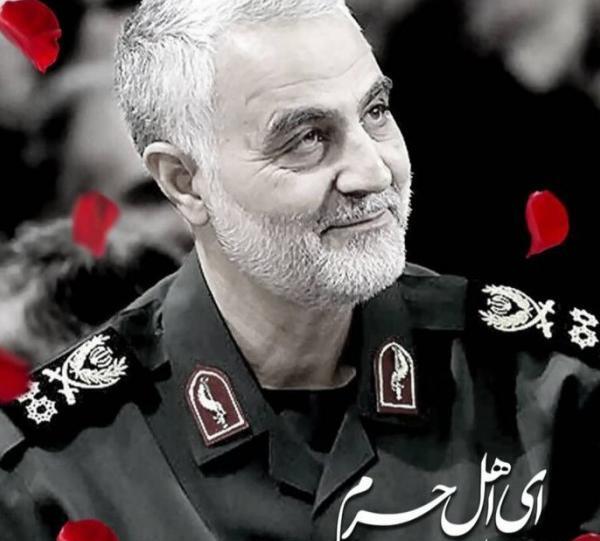 عکس حاج قاسم سلیمانی هنگام شهادت