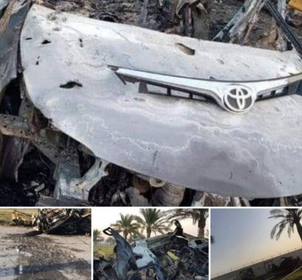 عکس حاج قاسم سلیمانی هنگام شهادت