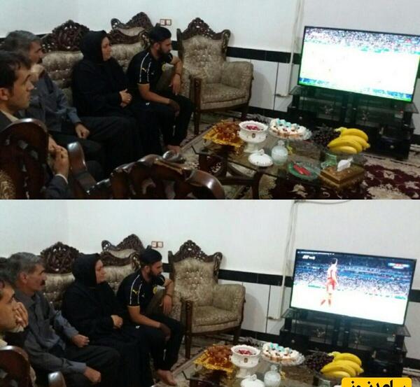 عکس پدر و مادر علیرضا بیرانوند