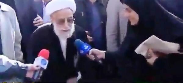 عکس همسر جدید آیت الله جنتی