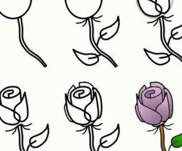 عکس ایده نقاشی گل لاله