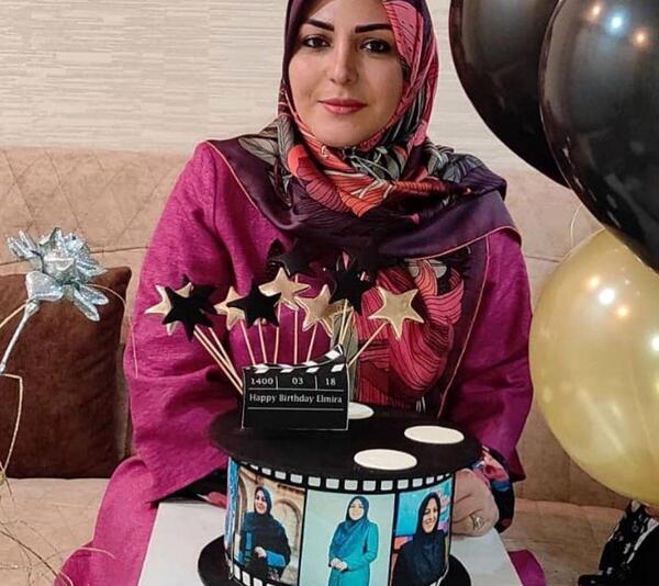 عکس مجری زن پناهنده شده