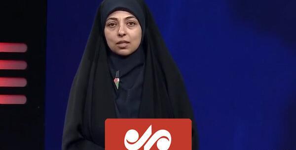 عکس مجری زن پناهنده شده