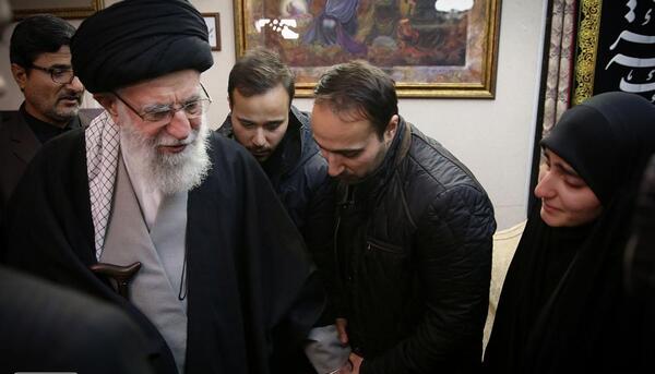 عکس حاج قاسم و امام خامنه ای