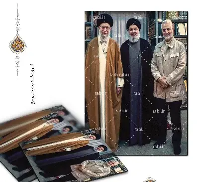 عکس حاج قاسم و امام خامنه ای