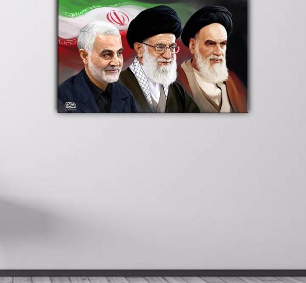 عکس حاج قاسم و امام خامنه ای