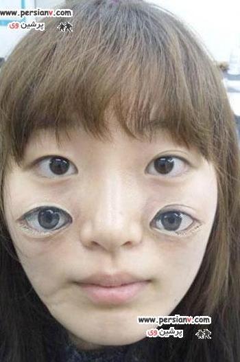 عکس ترسناک روی صورت