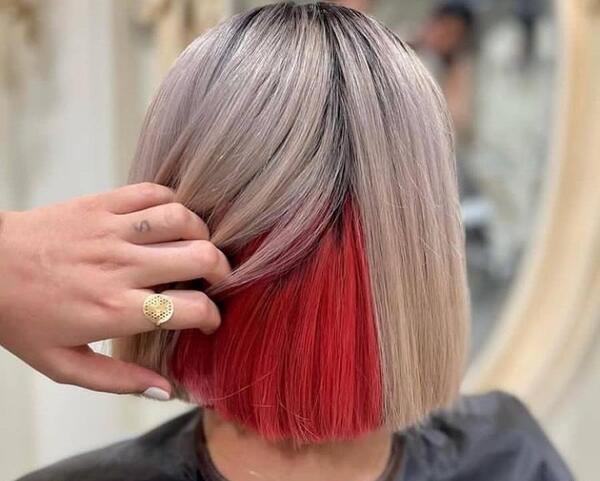 عکس مدل مو رنگ شده دخترانه