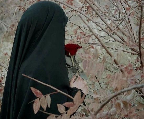 عکس دختر چادری در هیئت