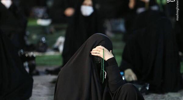 عکس دختر چادری در هیئت