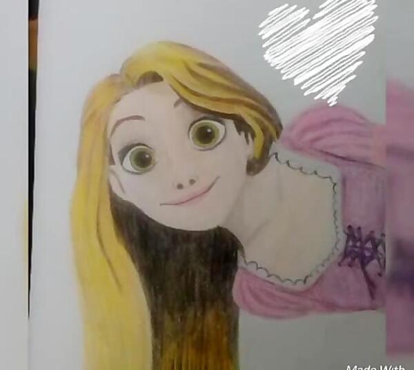 عکس نقاشی گل گیسو