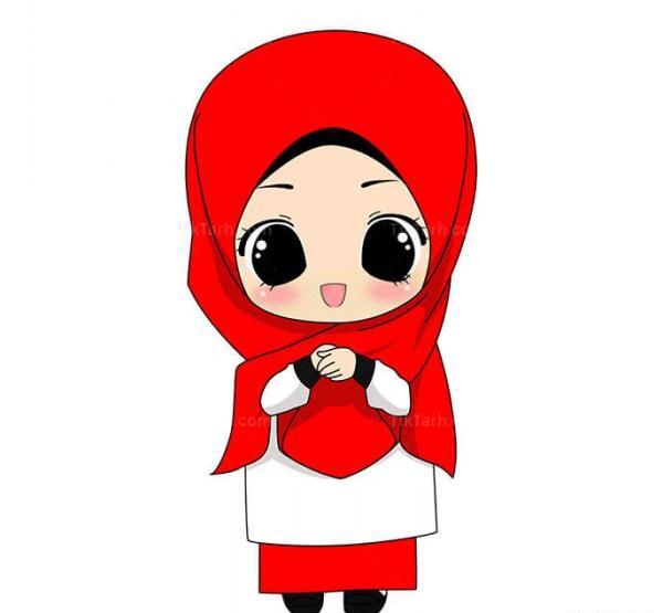 عکس پروفایل دخترونه با حجاب کارتونی