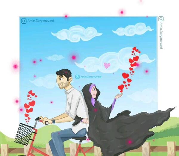 عکس برف بازی عاشقانه