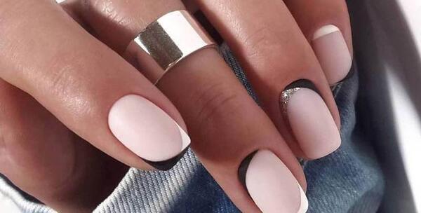 عکس طراحی ناخن ساده با لاک