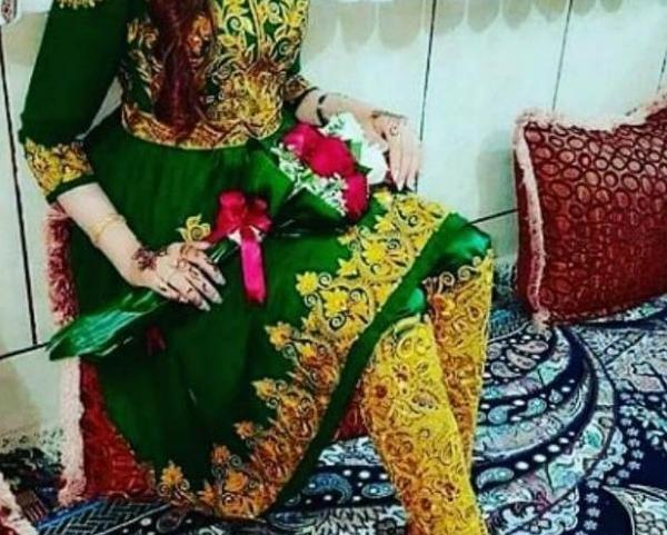 عکس پیراهن گلابتونی بلند