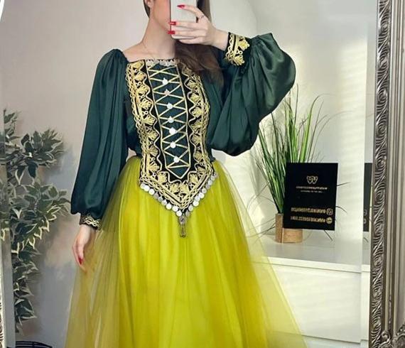 عکس پیراهن گلابتونی بلند