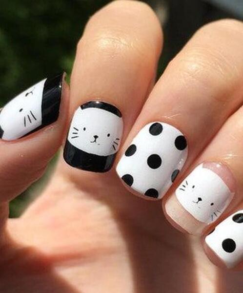 عکس ناخن ژلیش کرمی