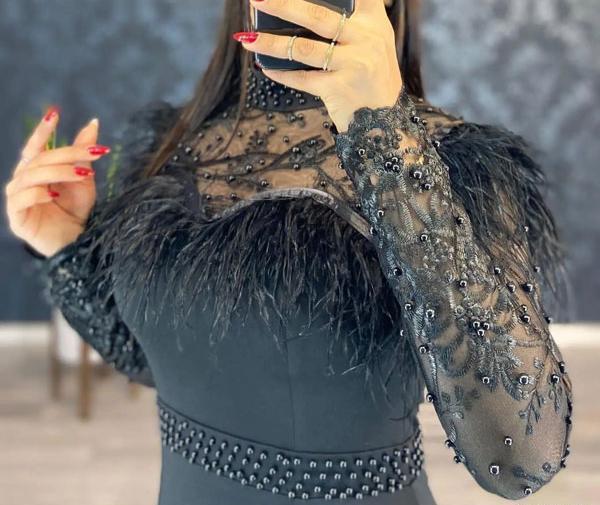 عکس پیراهن مجلسی صورتی