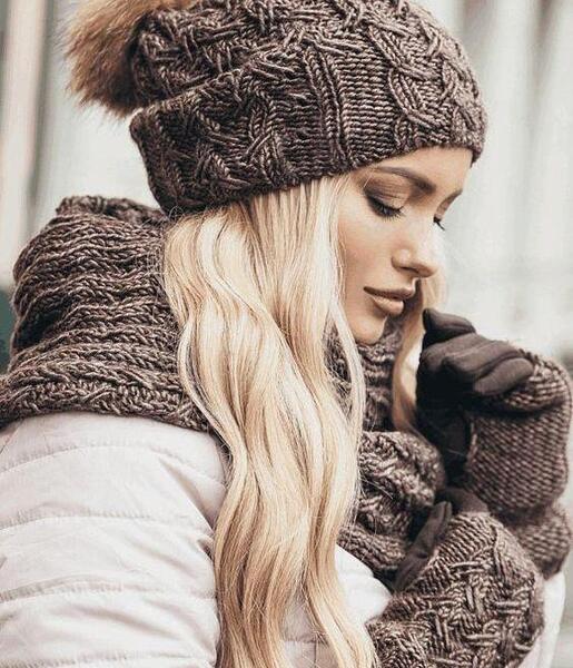 عکس کلاه بافتنی دخترانه