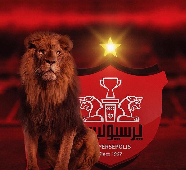 عکس پرسپولیس با شیر برای پروفایل