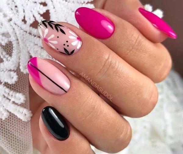 عکس طراحی ناخن لاکچری