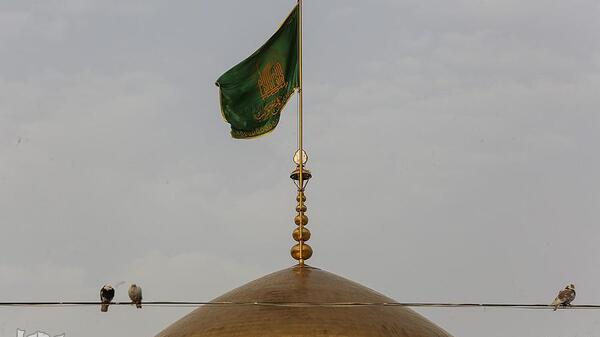 عکس پرچم حرم امام رضا