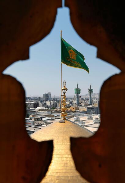 عکس پرچم حرم امام رضا