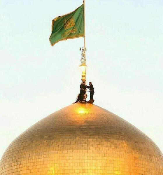 عکس پرچم حرم امام رضا