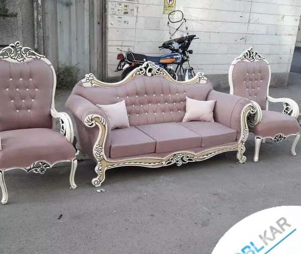 عکس مبل سلطنتی طوسی