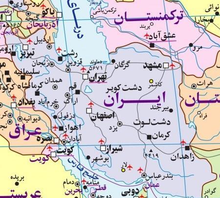عکس کره زمین با اسم کشورها