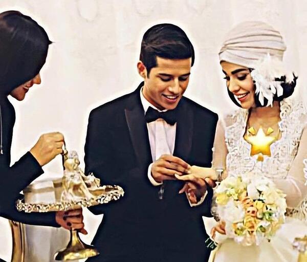 عکس مهدی قائدی و همسرش در دبی