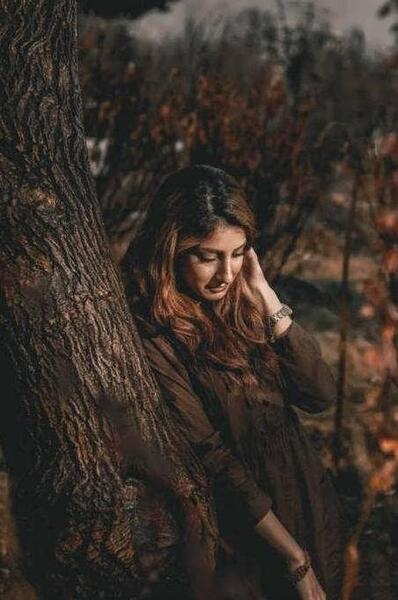 ژست عکس توی جنگل